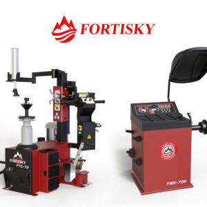 Fortisky Leverless Center Post Tire Changer Fully Automatic Combo T2-70B