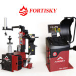 Fortisky Leverless Center Post Tire Changer Fully Automatic Combo T2-8823