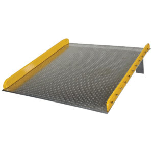 Vestil Aluminum Dock Board Steel Curb TAS-10-7272