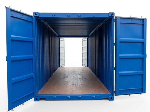 20ft Double Door Tunnel Container - One-Trip - Blue, product image 1