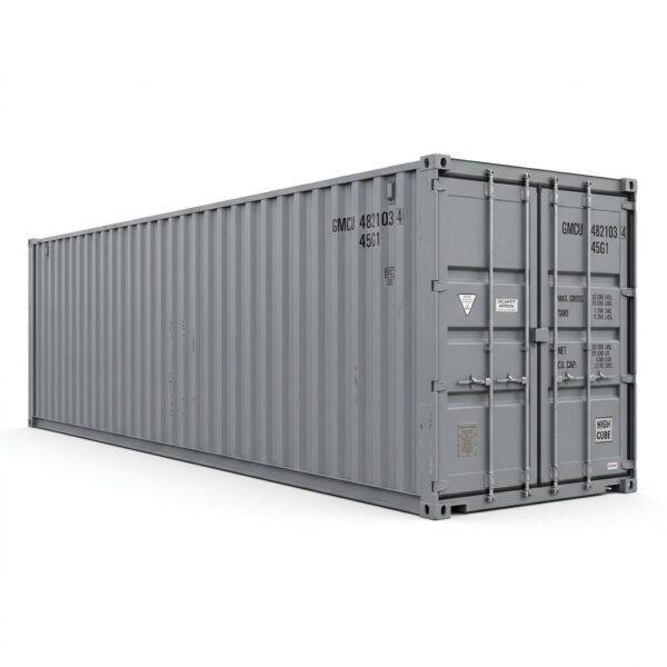 40ft Standard Dry Container - One-Trip - Gray, product image 1