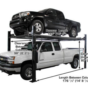 Atlas® Garage Pro 8000 EXT-L Portable 8,000 Lbs. Capacity 4 Post Lift (Extra Tall, Extra Long)