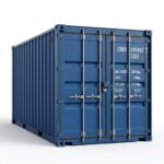 8ft Standard Shipping Container - One-Trip - Blue