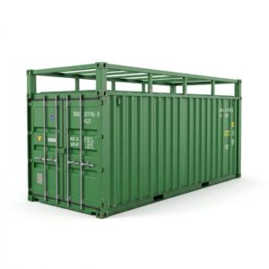 20ft Open Top Container - One-Trip - Green