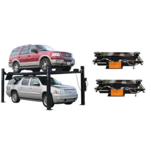 Atlas Garage PRO9000 9k 4-Post Lift + RJ45A Rolling Bridge Jack Combo Package