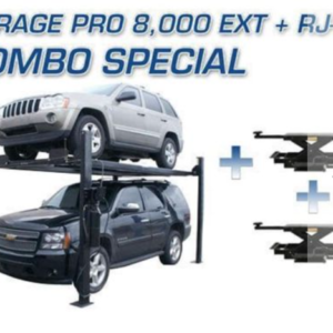 Atlas Equipment PRO8000EXT 4 Post Lift + RJ35 Sliding Jacks Combo