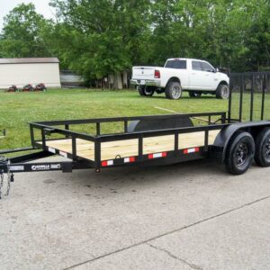6.4x16 Straight Deck Utility Trailer (2) 3500lb Axles