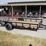 7×14 Dovetail Utility Trailer 3,500lb Axle with Brake