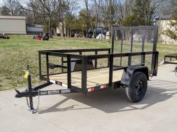 5x8 Straight Deck Utility Trailer with 2ft Side Rails 3500lb Axle, product image 1