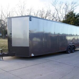 8.5x28 V-Nose Enclosed Trailer Black Out Package (2) 5,200lb Axles