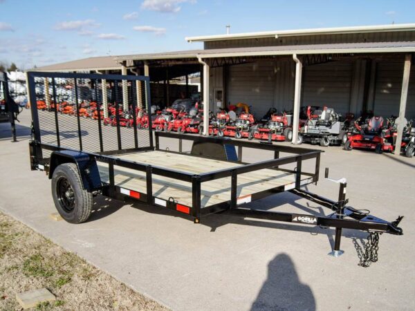 7x10 Powder Coated Straight Deck Utility Trailer 3,500lb Axles Tall Gate, product image 1