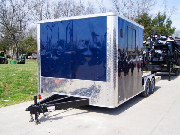 8.5×20 Hybrid Enclosed Trailer with Back Door (2) 5,200lb Axles Storage, product image 1
