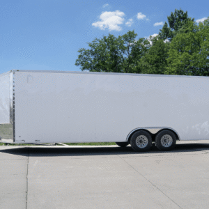 8.5x24 V-Nose Enclosed Trailer (2) 5,200lb Axles 10.4k GVWR