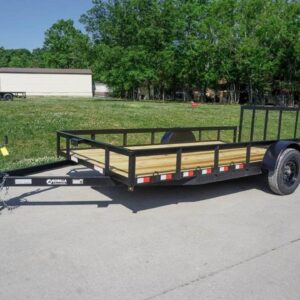 7x14 Dovetail Utility Trailer 3,500lb Axle