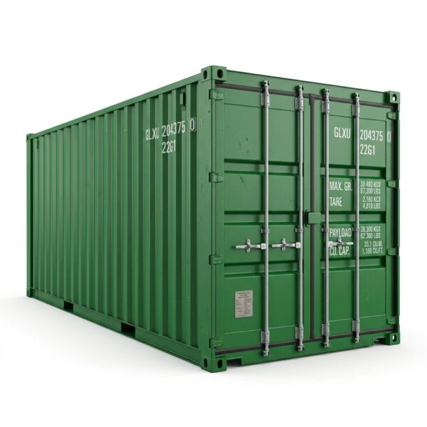 20ft Standard Dry Container - One-Trip - Green, product image 1