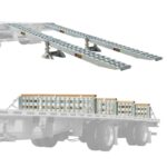 HD Ramps 4 Bunk Load Leveler / 4 Ramp Master Kit for 18" Step Deck Trailers, 23,500 lb, Aluminum