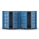 20ft Open Side Container - One-Trip - Blue