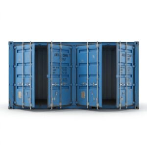 20ft Open Side Container - One-Trip - Blue