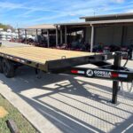 8.5x18 Deckover Trailer (2) 7,000lb Axles with Slide Out Ramps