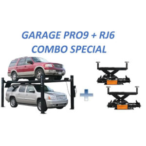Atlas® PRO9000 4 Post Lift + RJ6 Rolling Jacks Combo