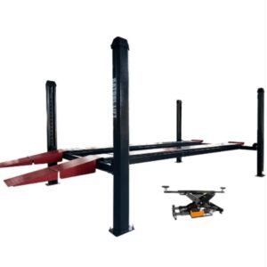 KATOOL KT-4H120X Four-Post Lift Heavy-Duty 12,000 lbs Capacity with Free RJ7K Rolling Jack