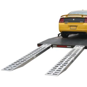 HD Ramps Pin-On End Car Trailer Ramps 10' x 20" Aluminum, 5,000 lb per Axle