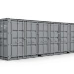 40ft High Cube Open Side Container - One-Trip - Gray