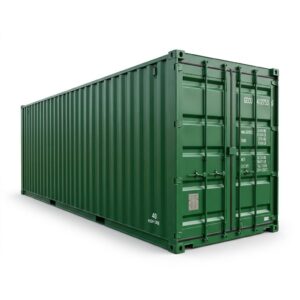 40ft High Cube Container - One-Trip - Green