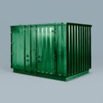 4m x 2.1m Powder Coated Flat Packed Store