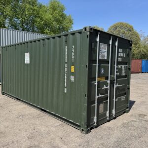 20ft New Shipping Container – Wind & Watertight – Green –…