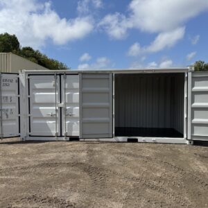 20ft New Shipping Container – Wind & Watertight – White –…
