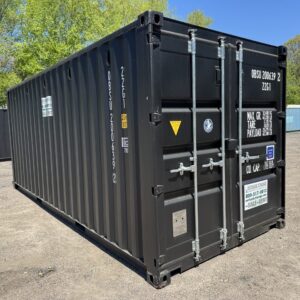 20ft New Shipping Container – Wind & Watertight – Black –…