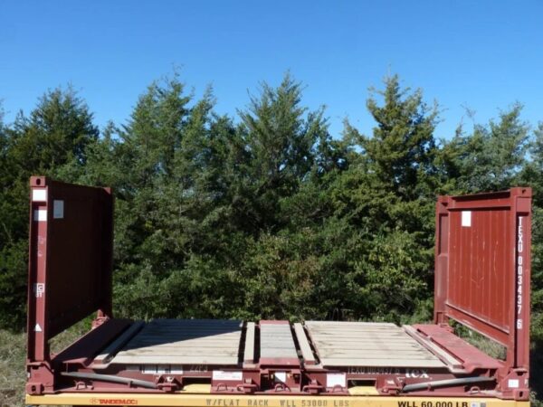 20FT Flat Rack Shipping Container – One Trip (Like New), product image 1