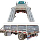 HD Ramps 4 Bunk Load Leveler / 4 Ramp Master Kit for 26" H Step Deck Trailers, 23,500 lb, Aluminum