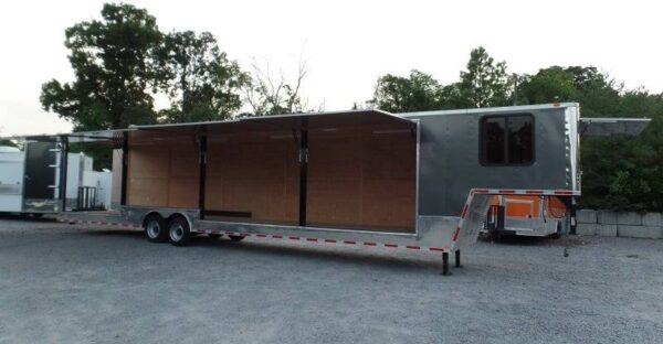 8.5 X 48 Charcoal Grey Enclosed Trailer Storage, product image 1