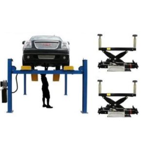 Atlas® 414A 14,000 Lbs. Combo 4 Post Alignment Lift & Bridge Jacks