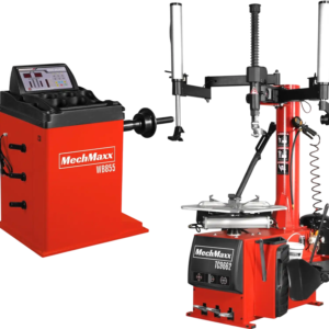 MechMaxx TC9662+WB855 Tire Changer 24" Rim Double Assist Arms Wheel Balancer Bundle New